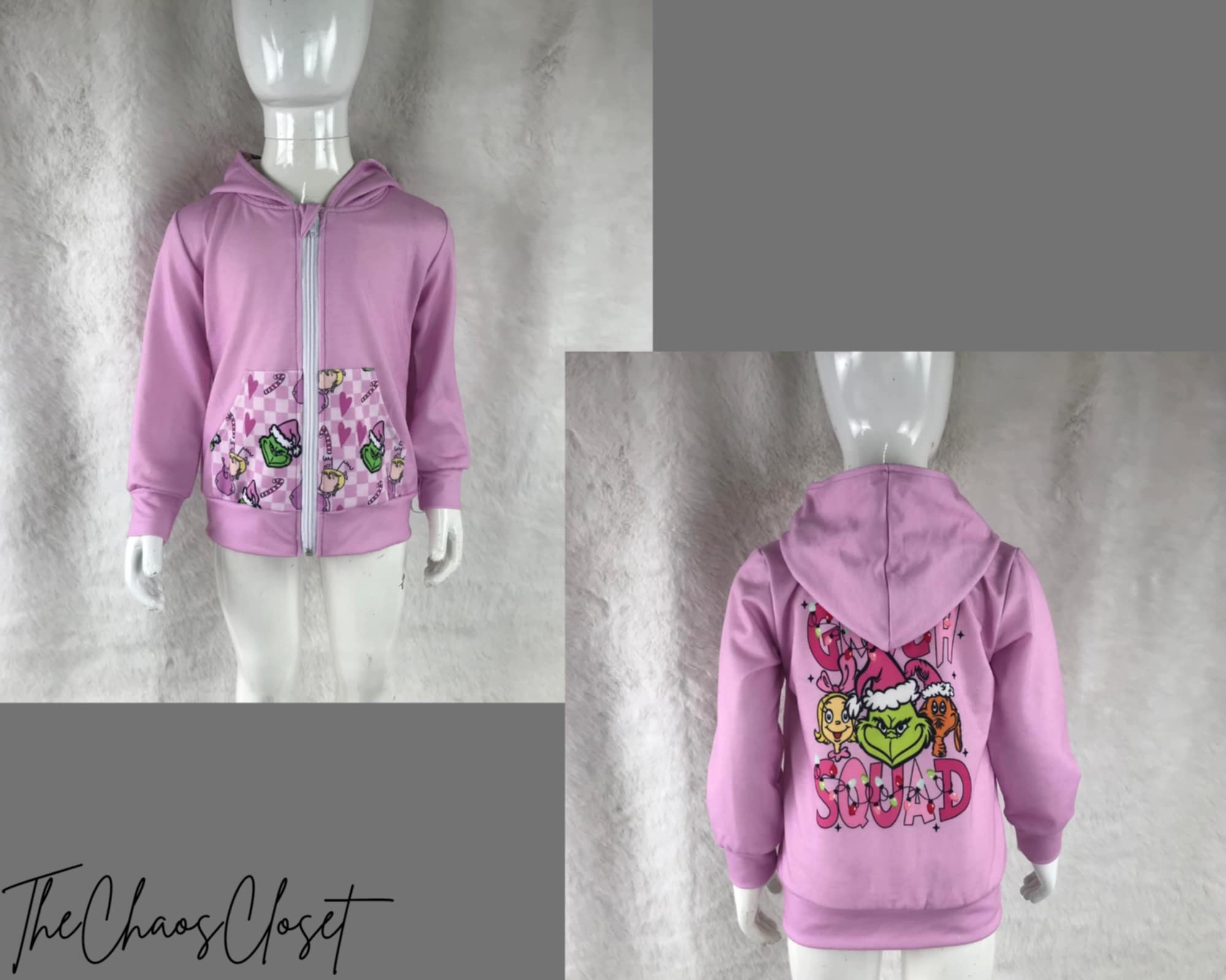 Grinch Squad Zip Up Jacket