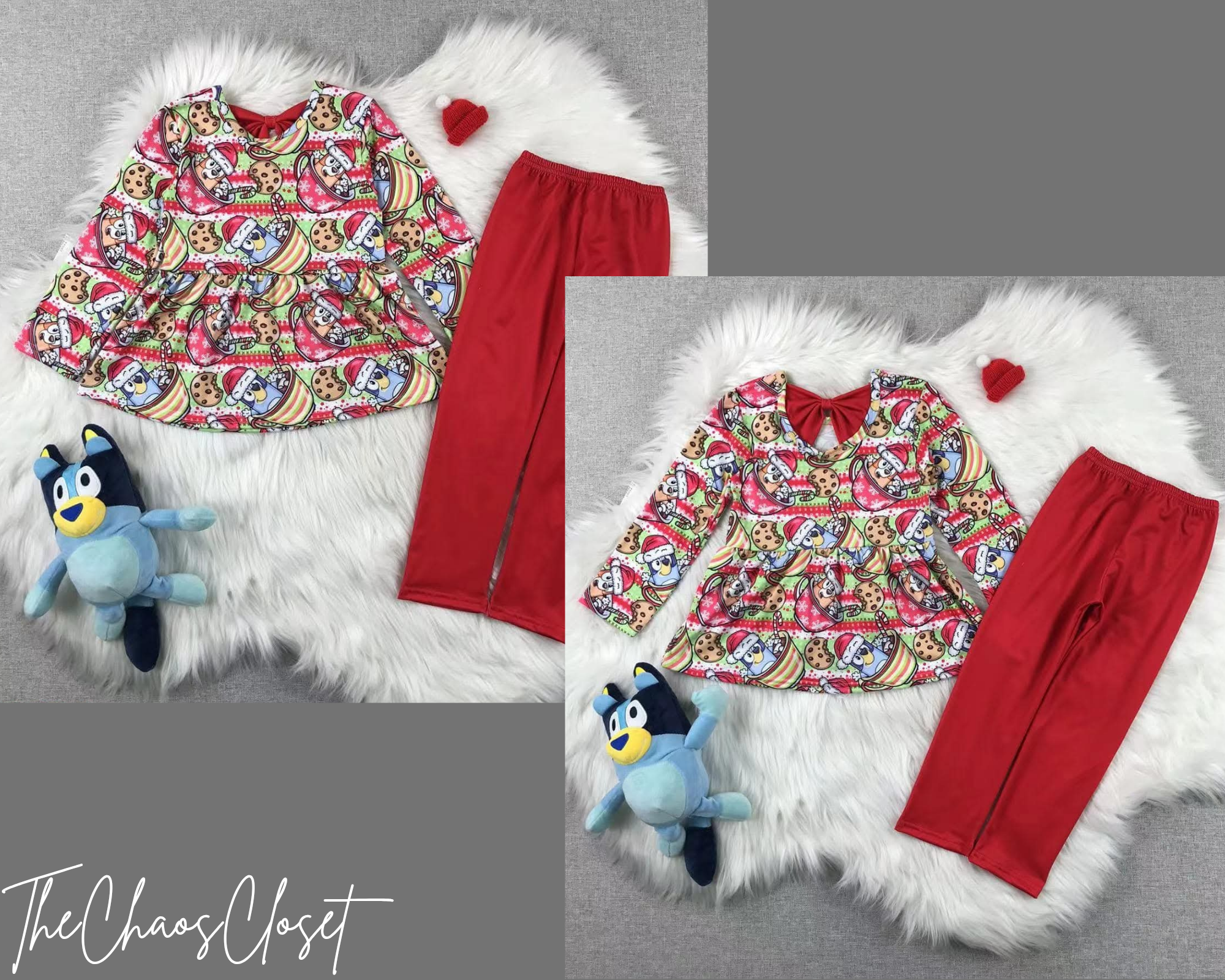 Blue Heeler Christmas Cookie Pants Set