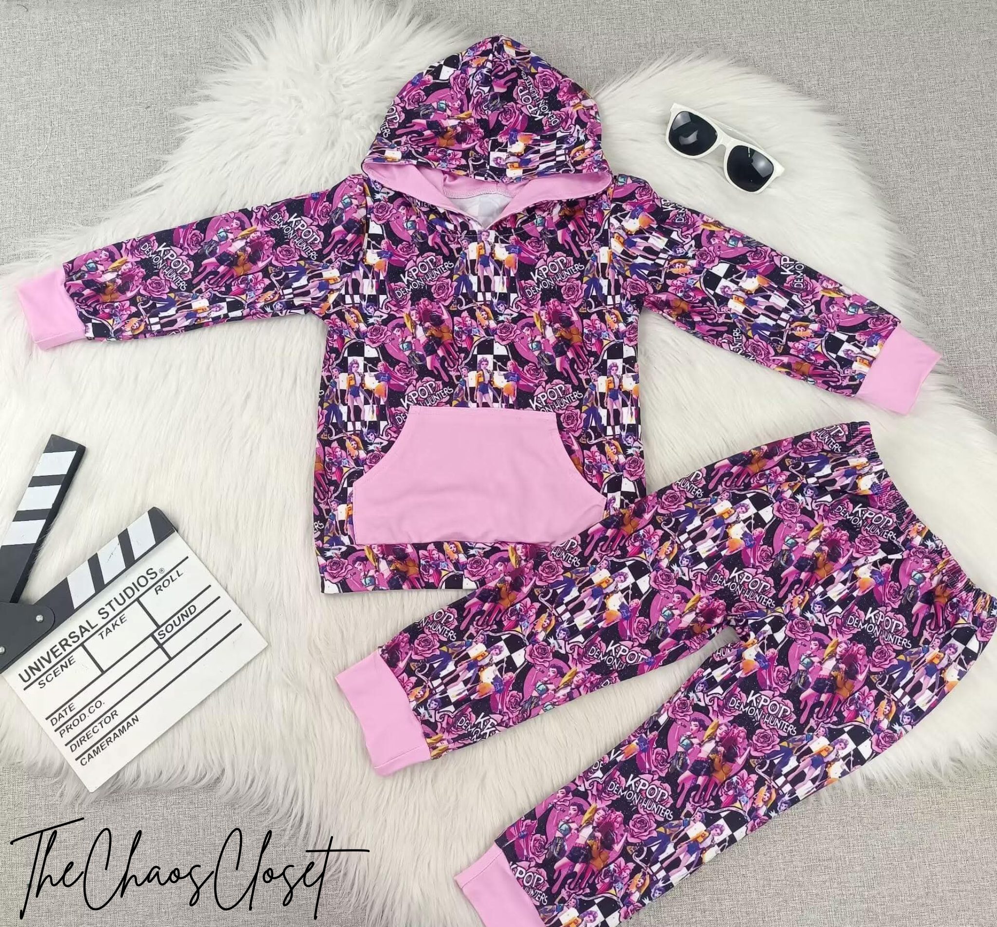 K-Pop Hooded Pants Set