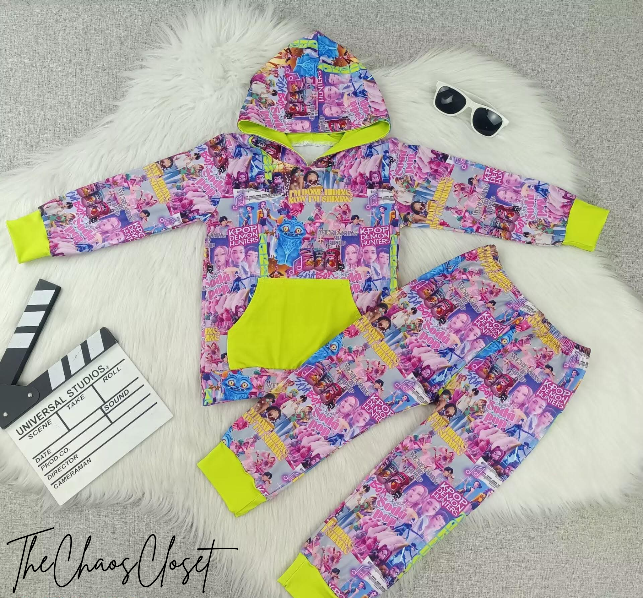 K-Pop Hooded Pants Set