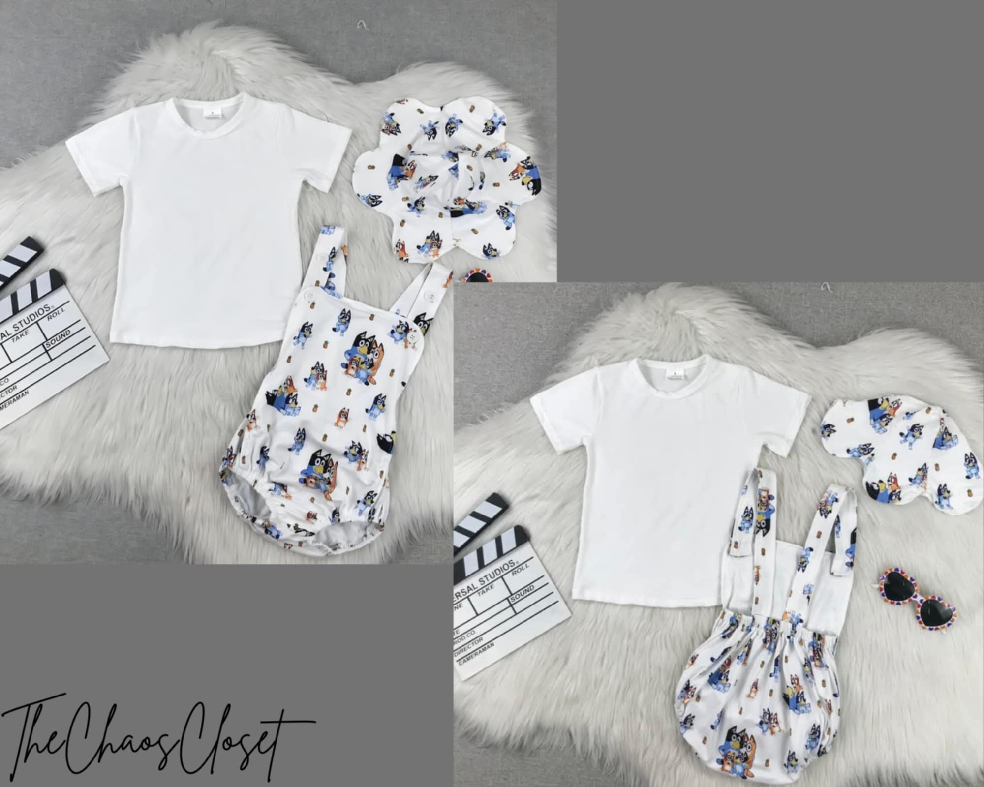 Bluey Overall Bummie Set