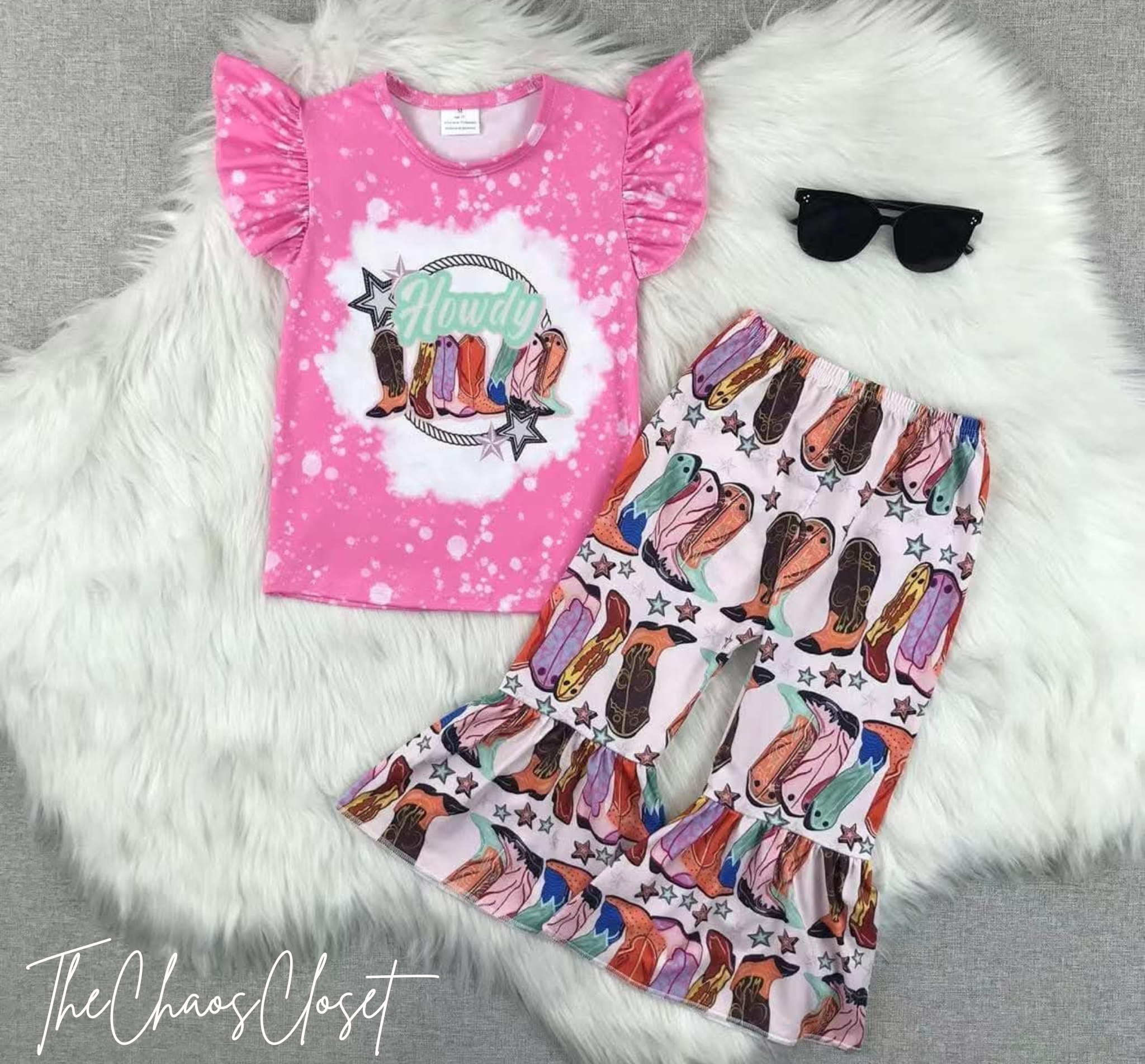 Little Cowgirls Pants Set