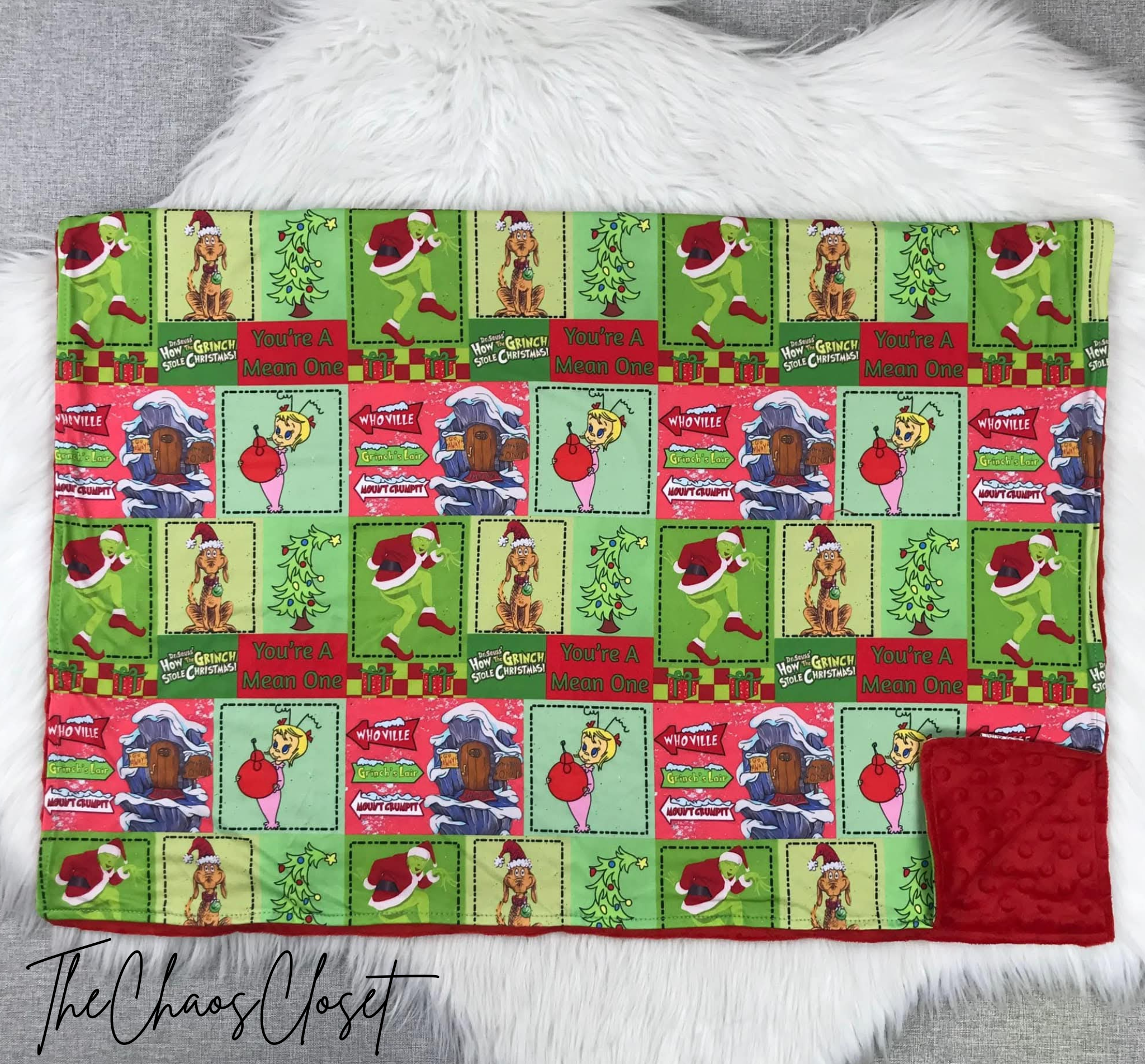 You're A Mean One Blanket