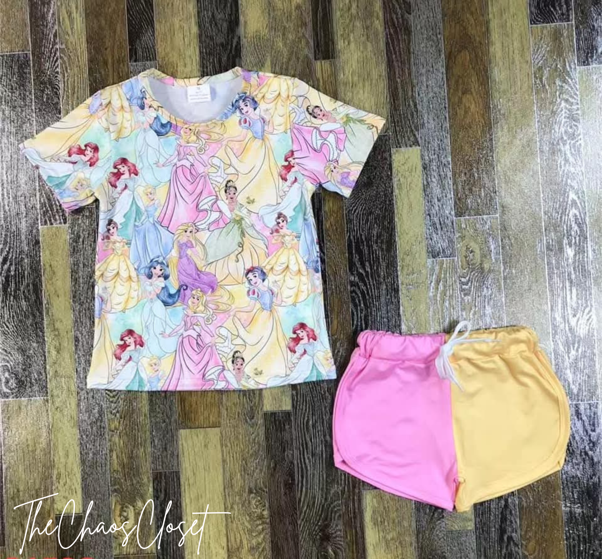 Princess Split Shorts Set