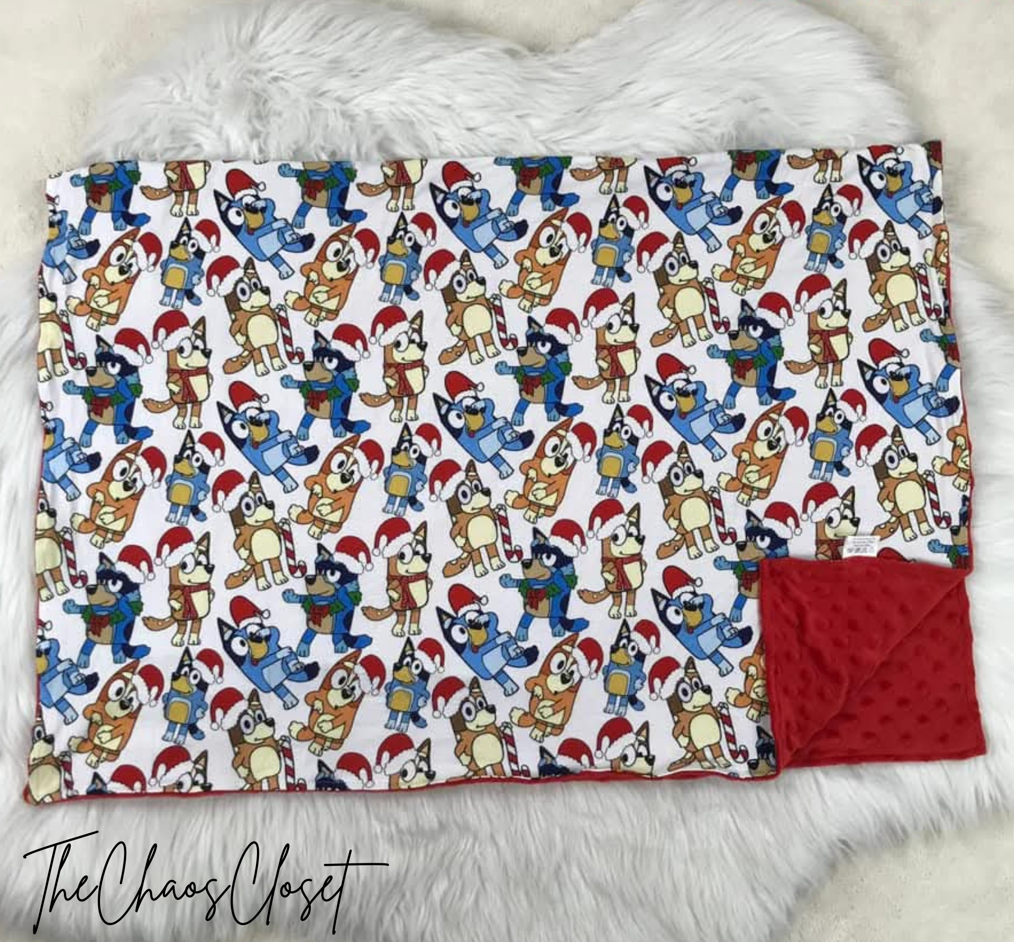 Bluey Christmas Blanket