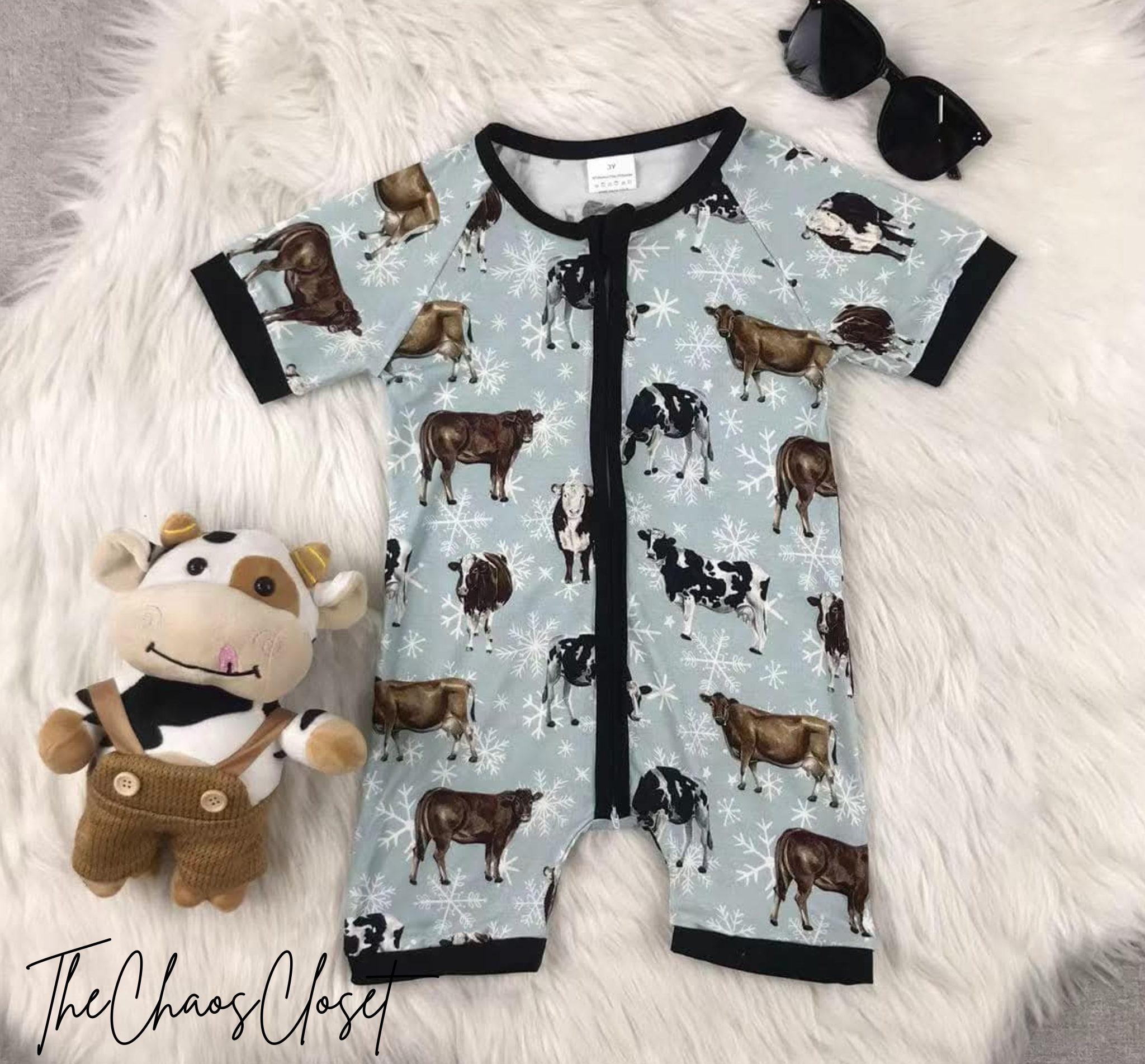 Flurry Cow Romper