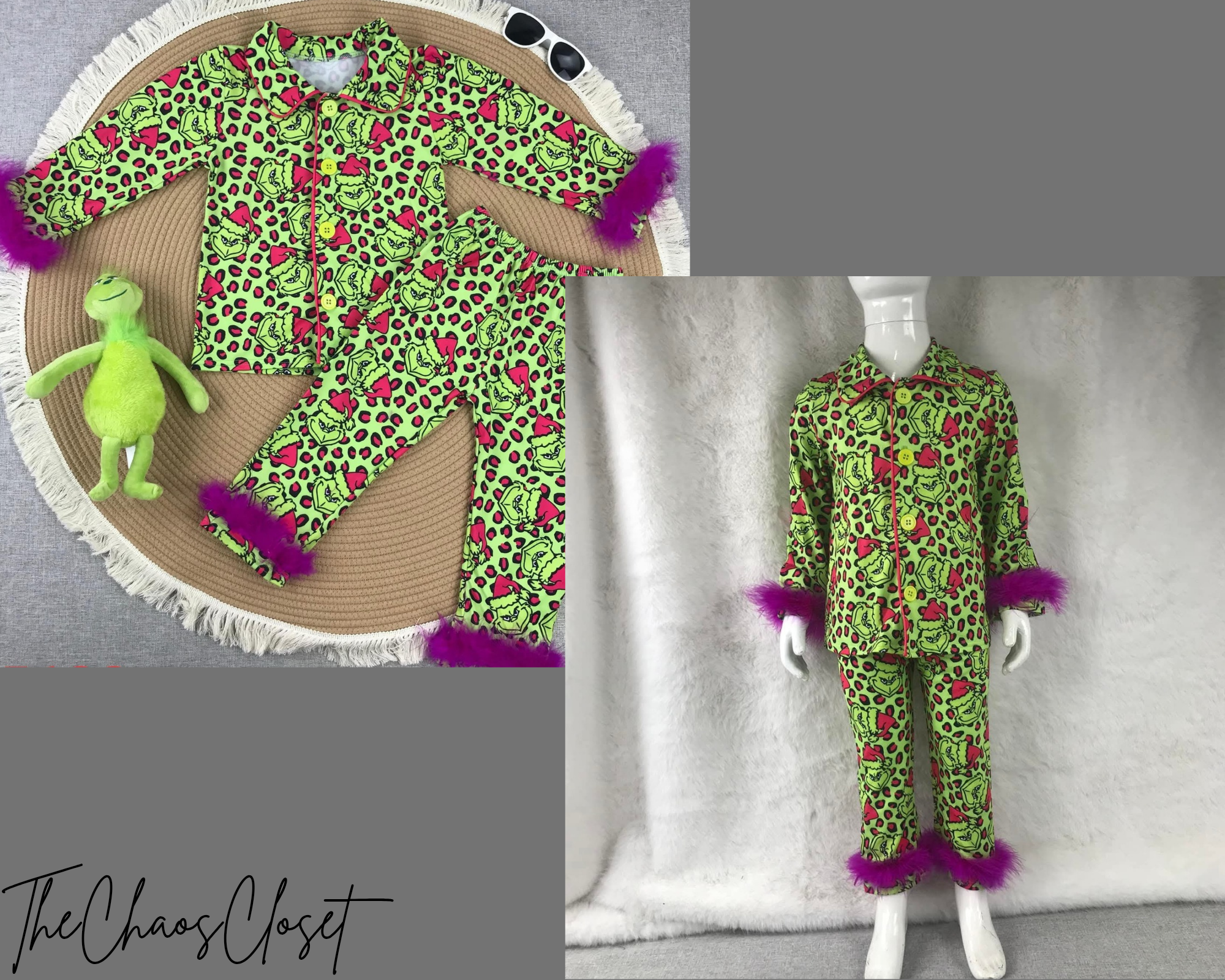 Grinch Pajama Set - Custom