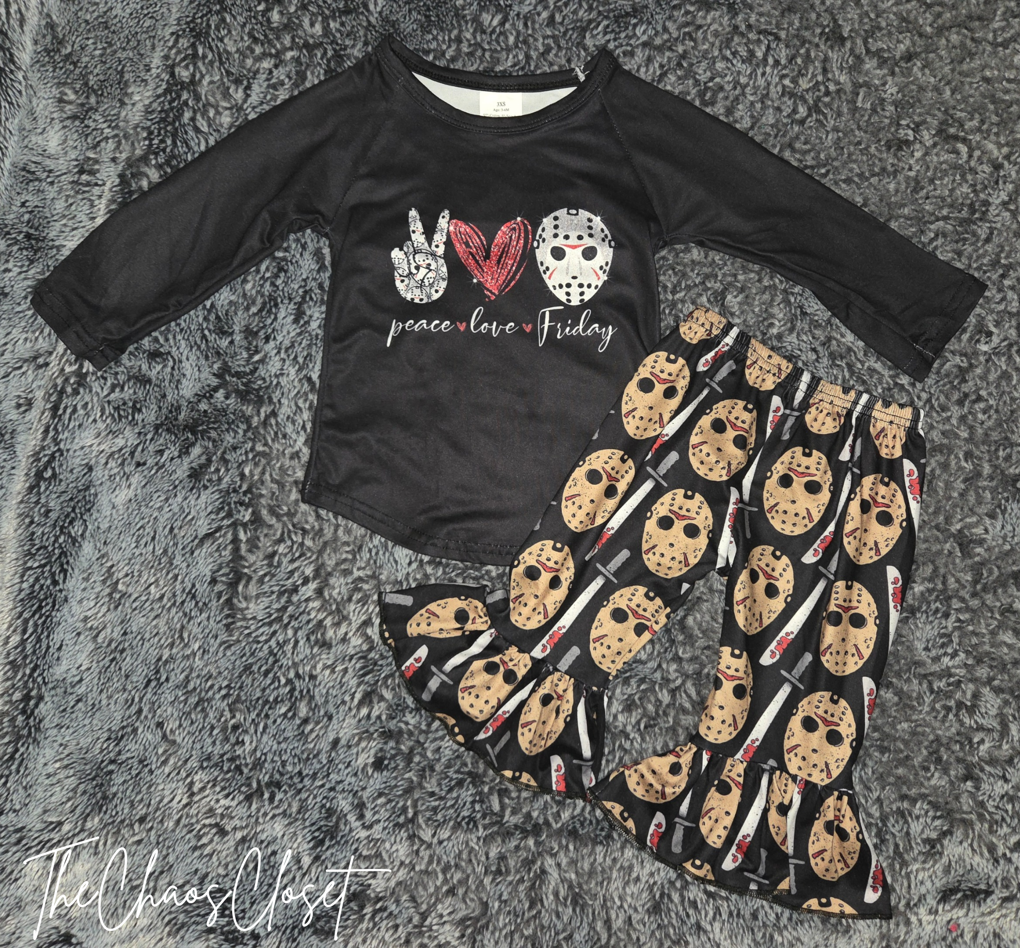 Peace Love Friday Pants Set