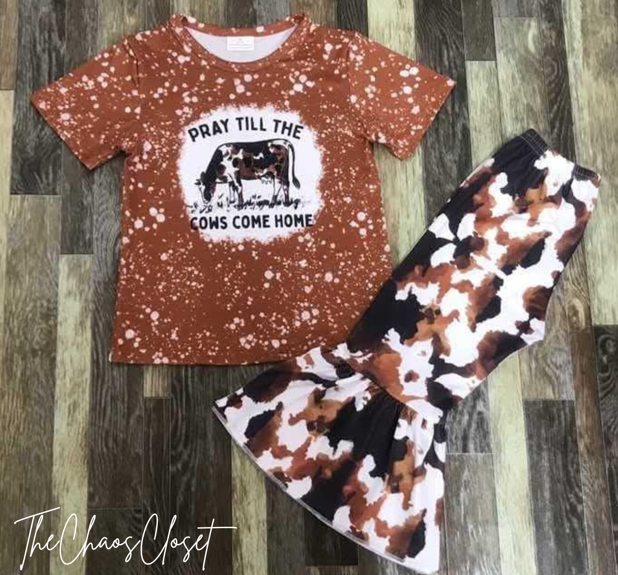 Pray Till The Cows Come Home Pants Set