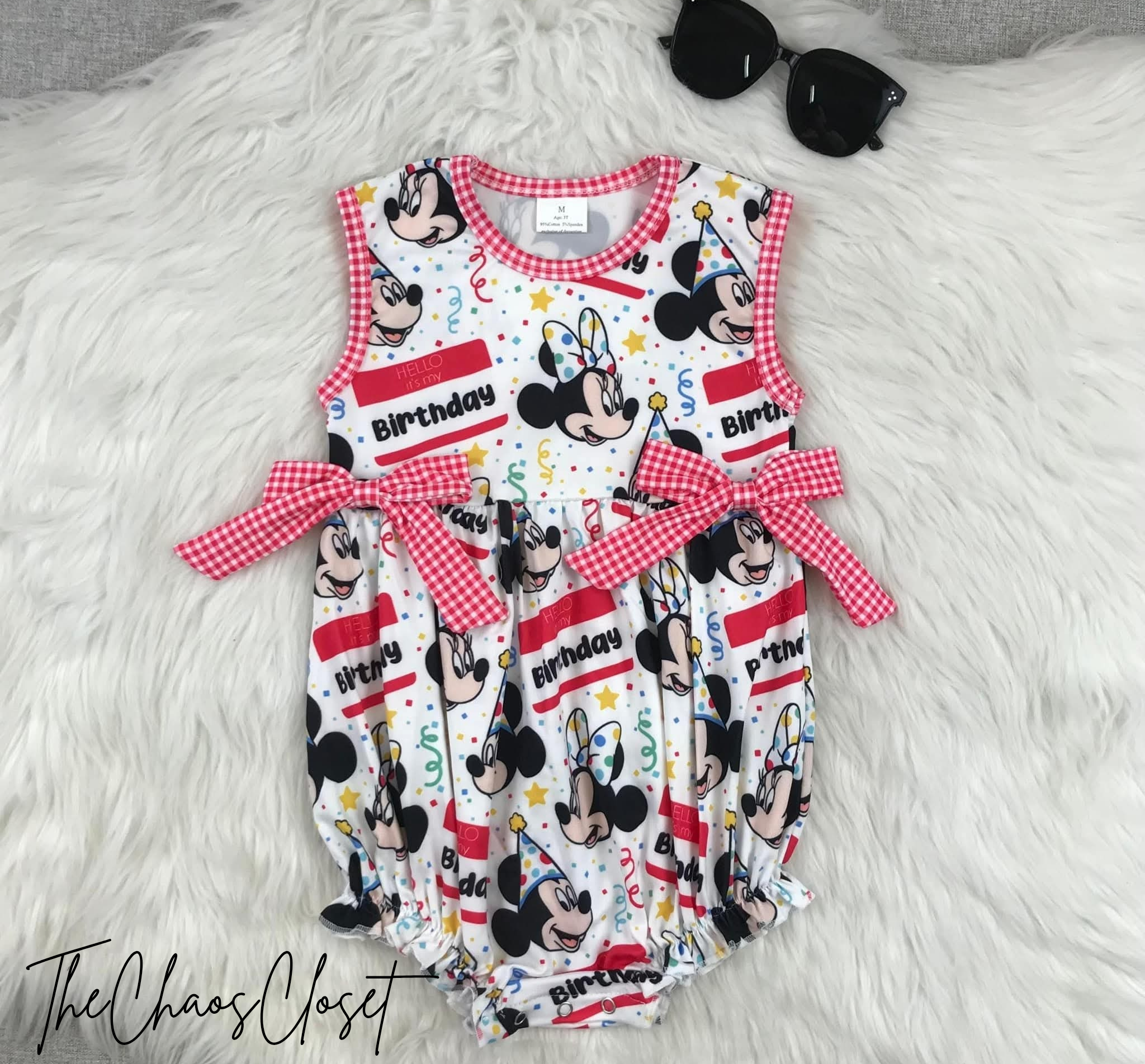 Min*ie Birthday Romper