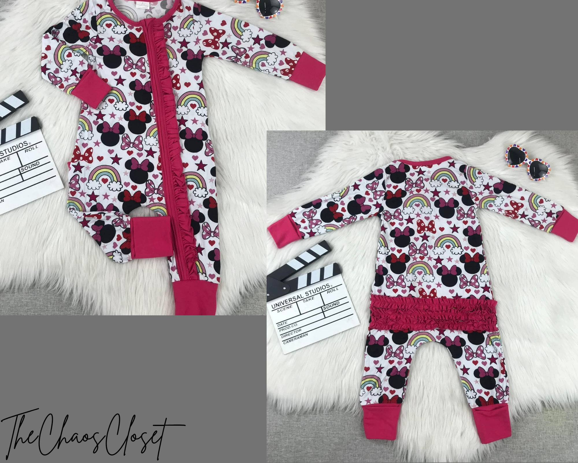 Min*ie Rainbows Romper