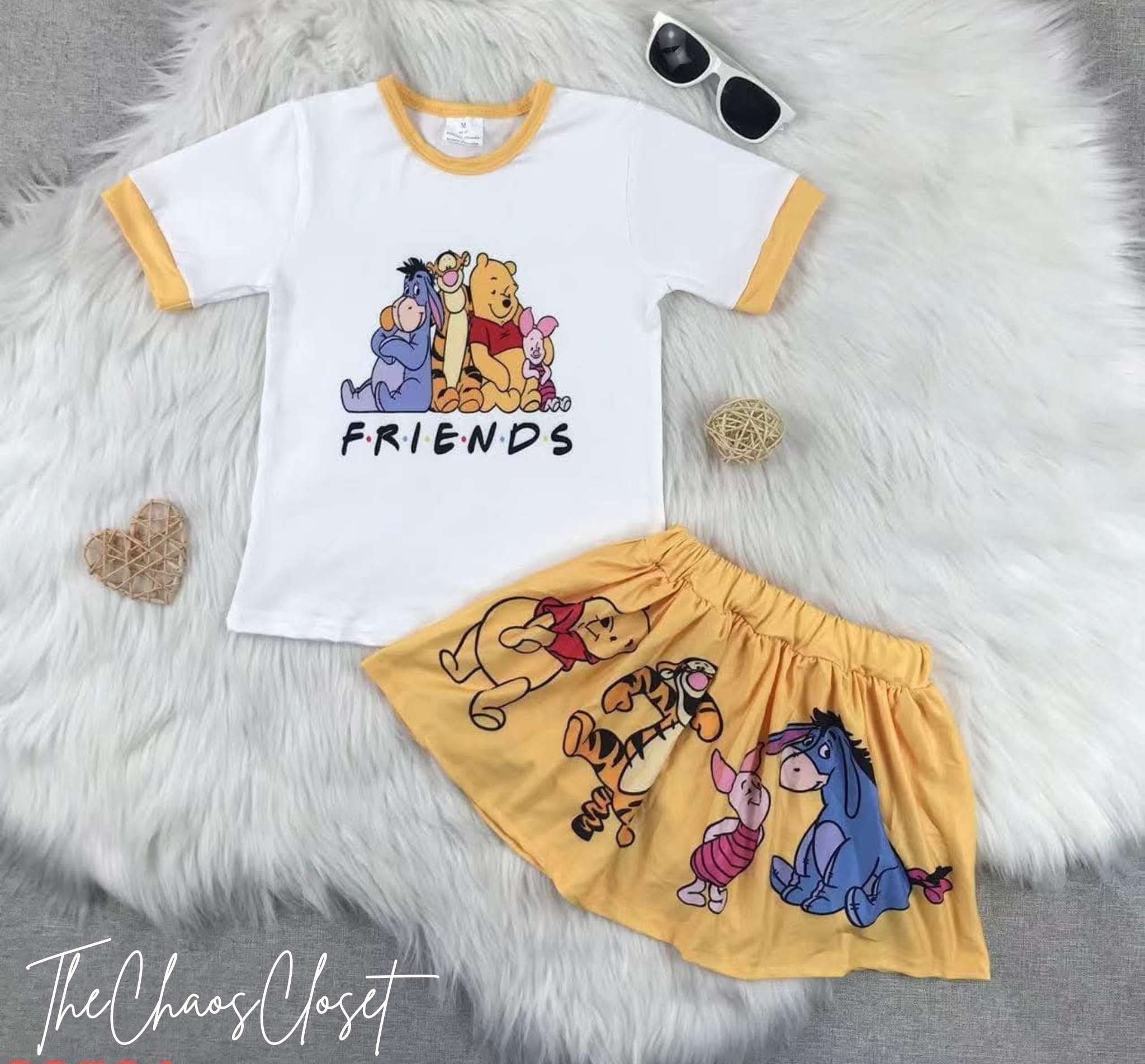 Pooh F.R.I.E.N.D.S Skort Set
