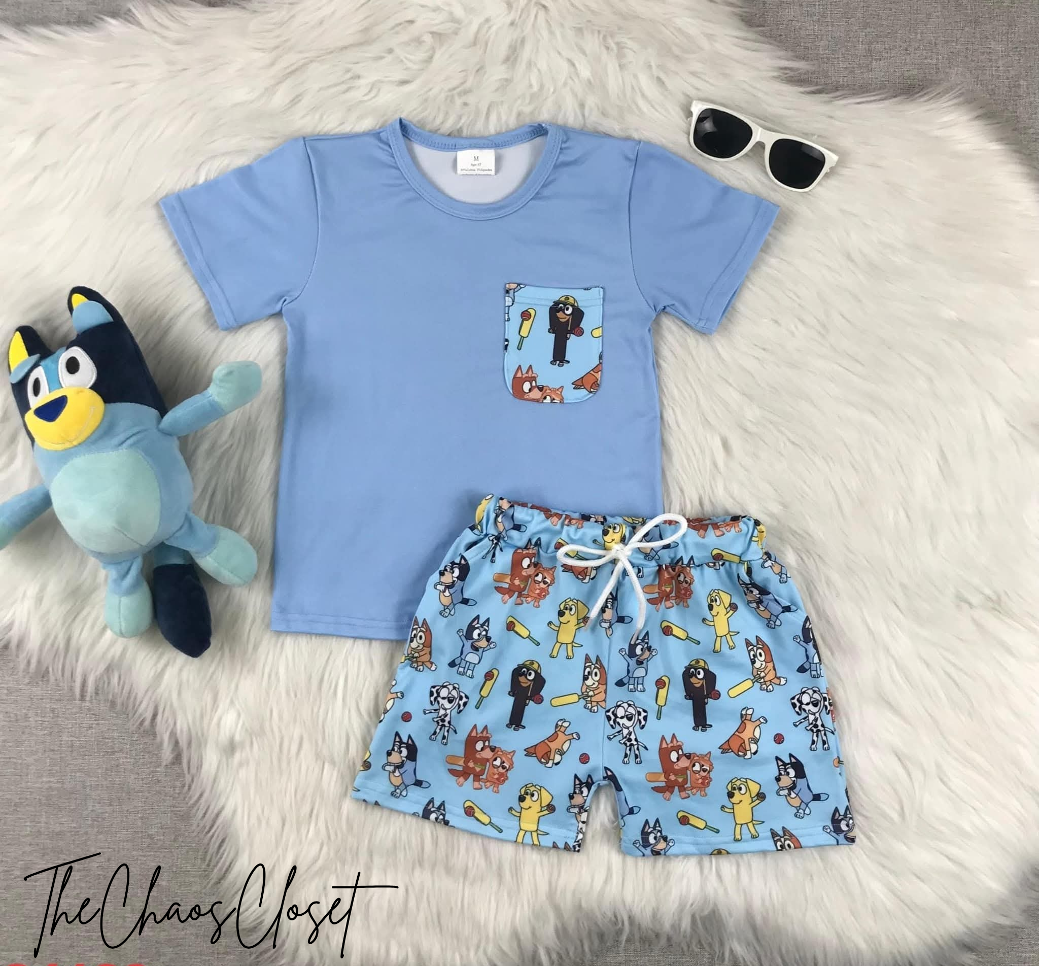 Blue Heeler Shorts Set