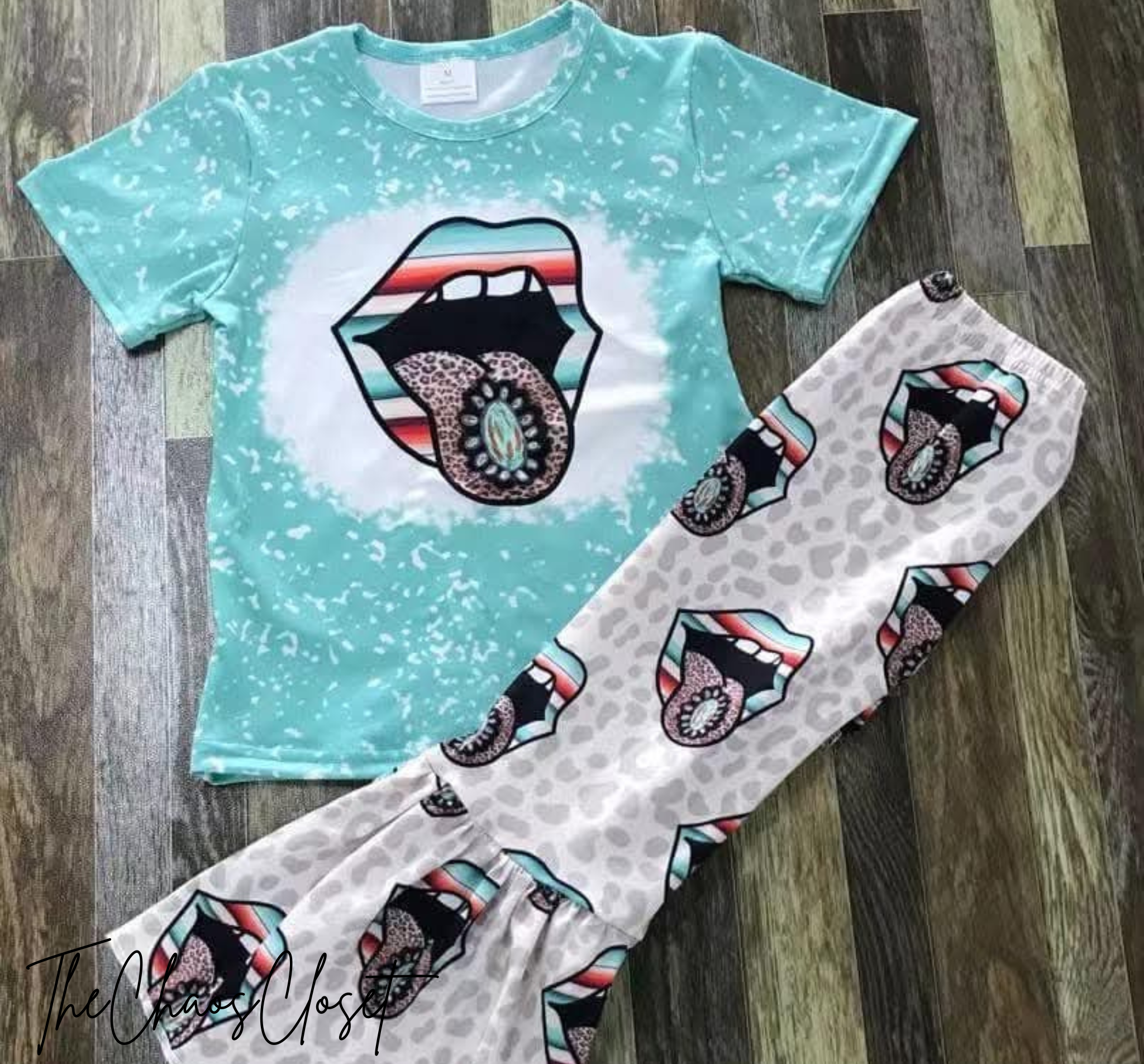 Turquoise Pants Set