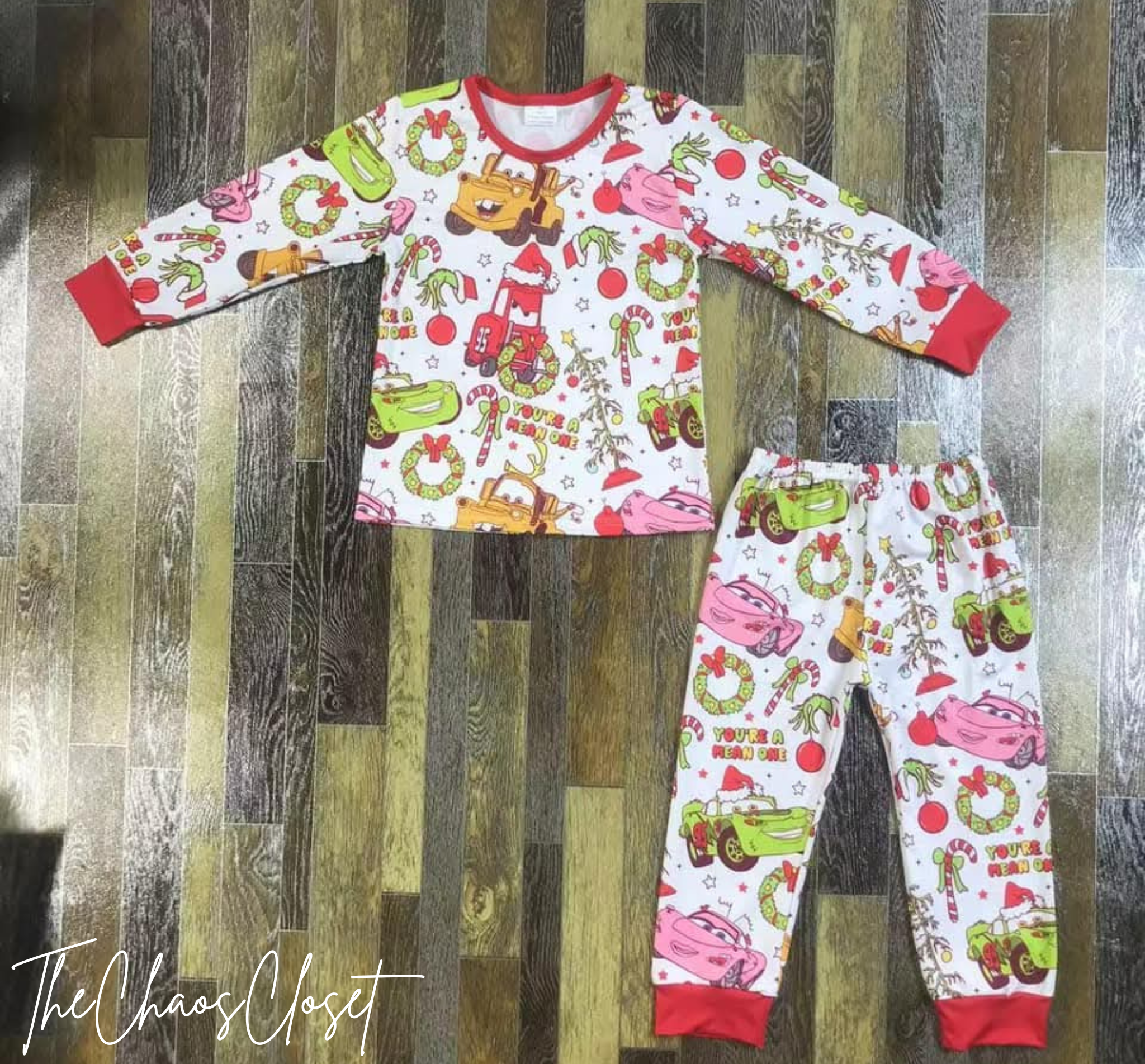 Cars Christmas Pants Set