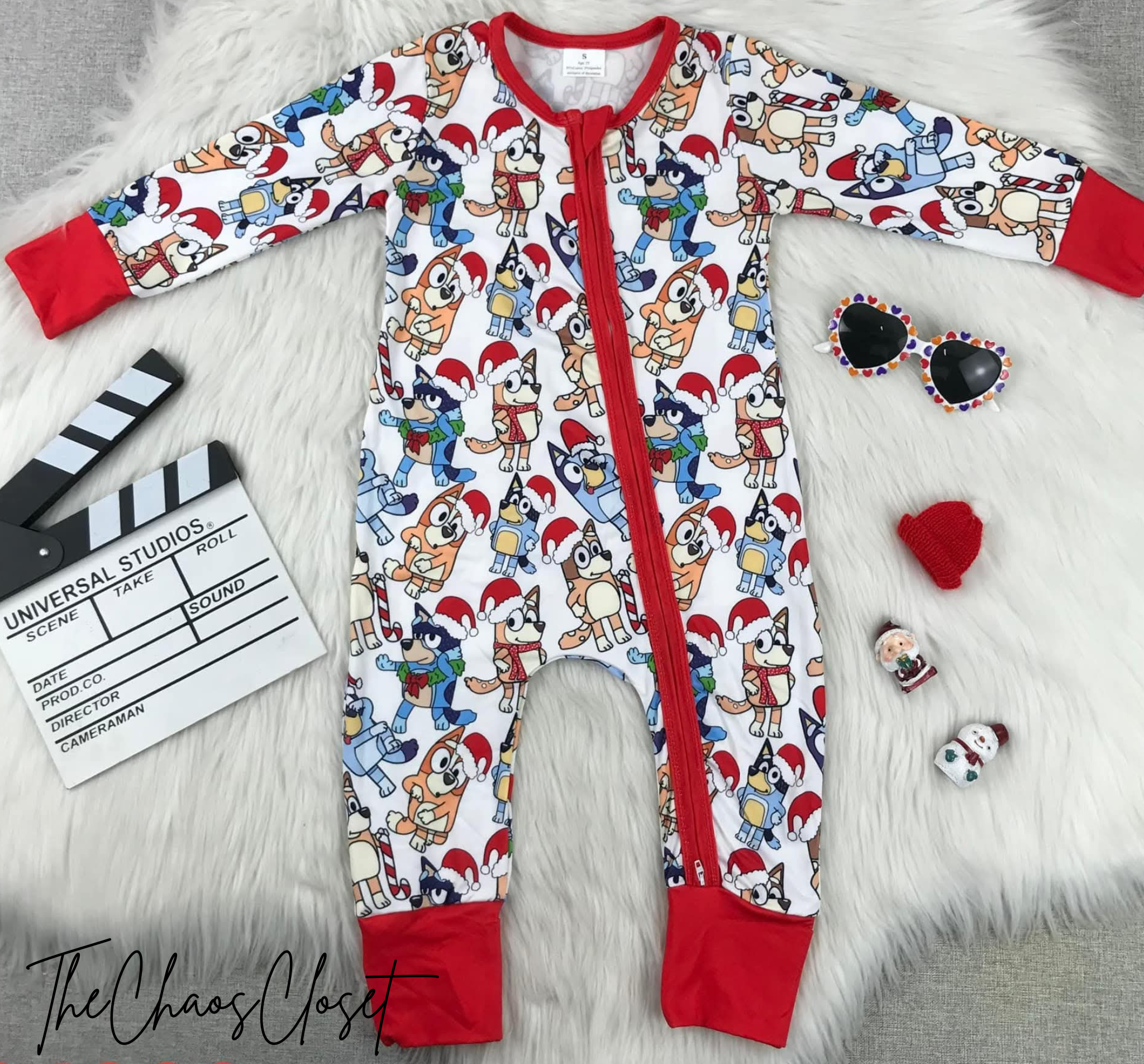 Bluey Christmas Romper