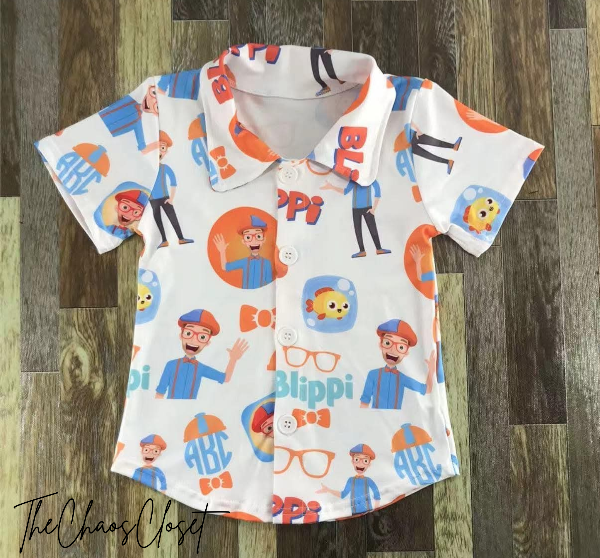 Blippi Button Up