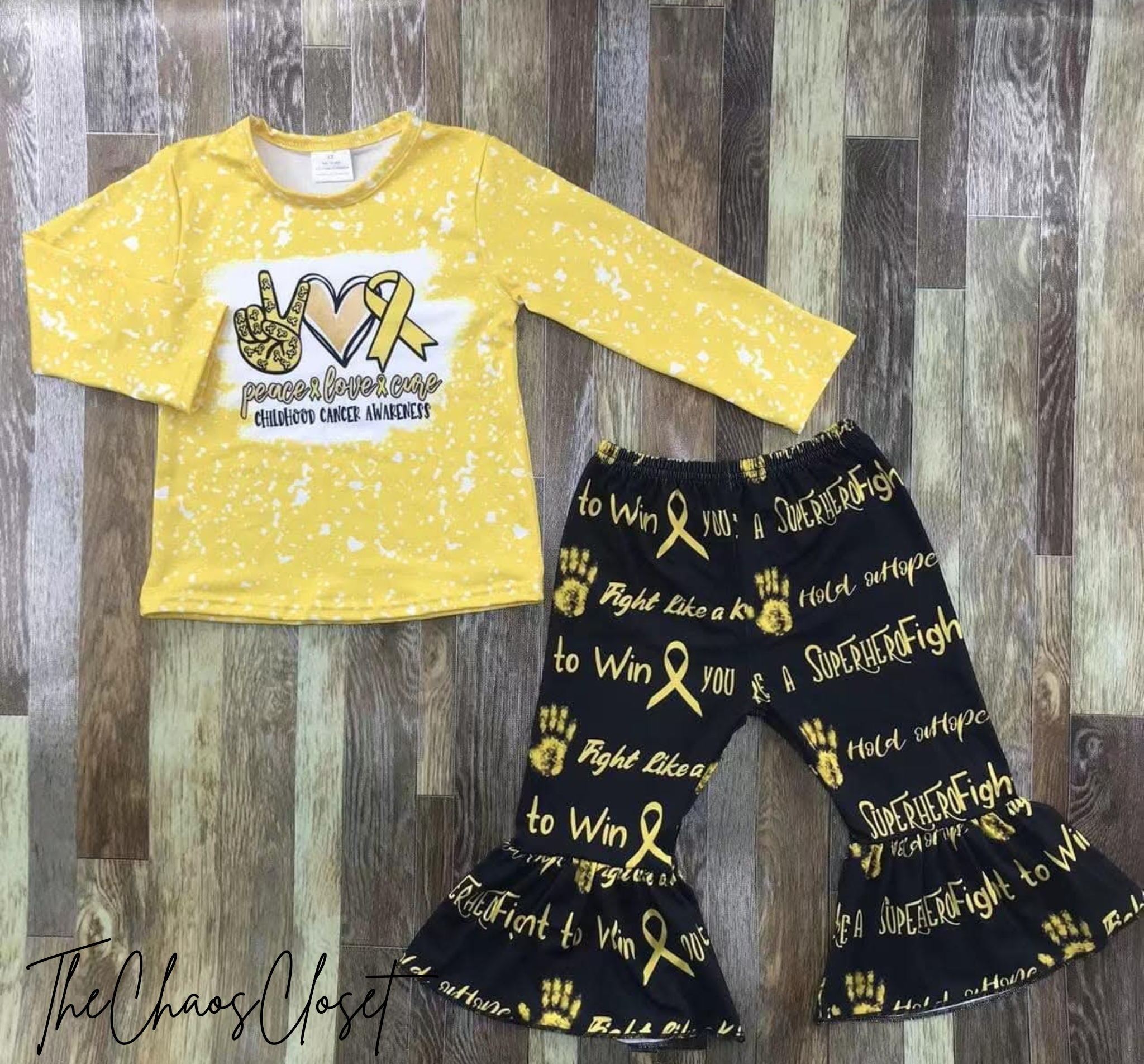 Childhood Cancer Awareness Pants Set