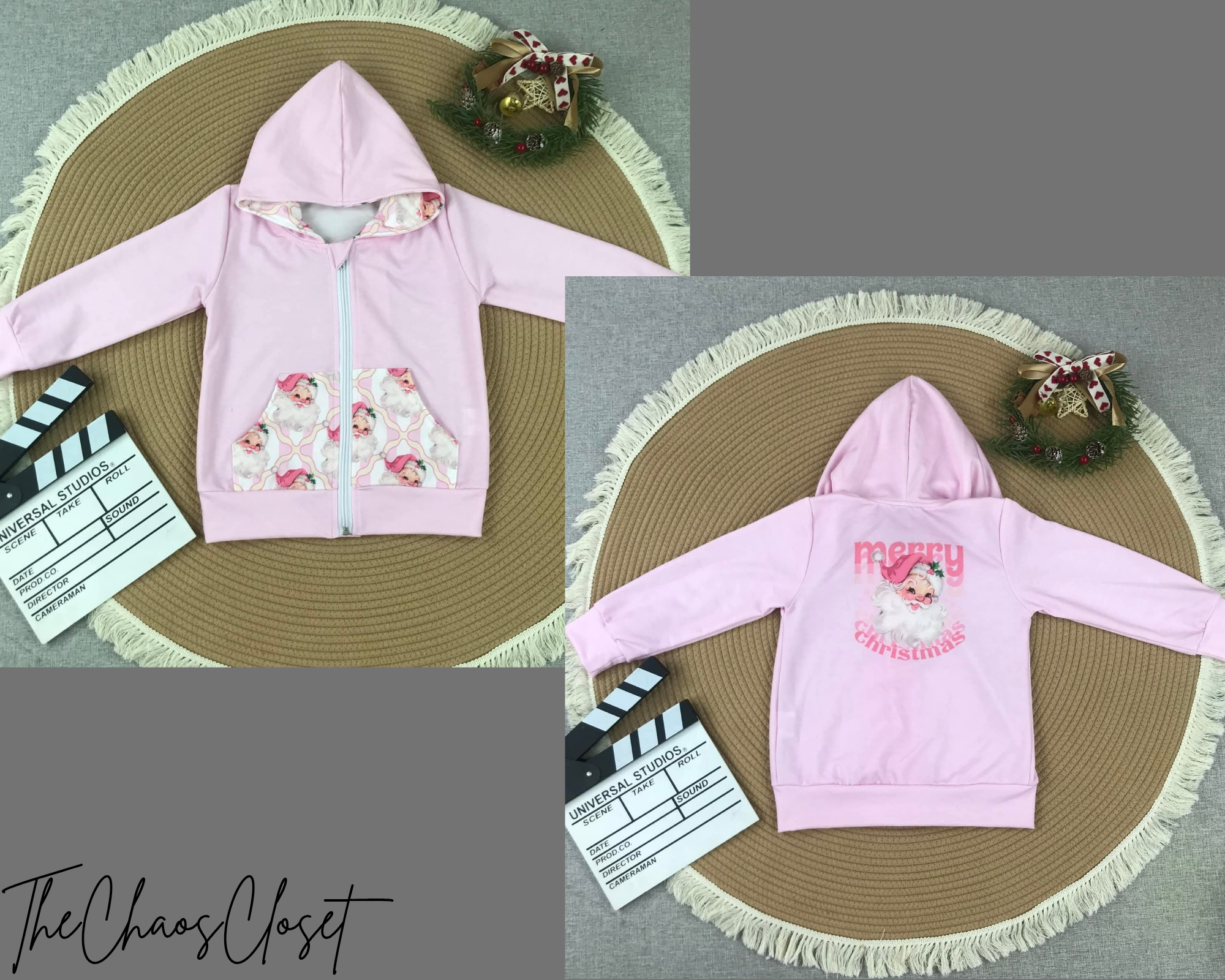 Merry Christmas Zip Up Jacket