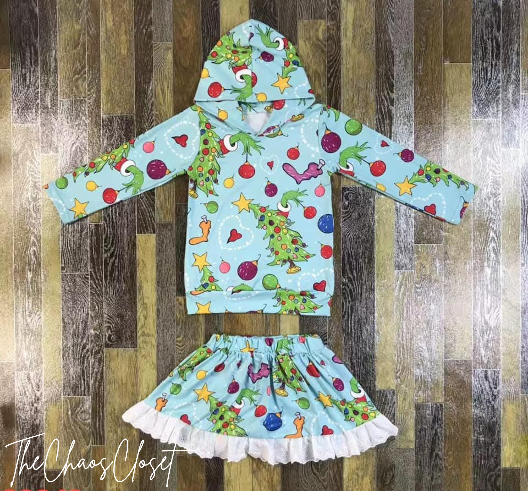 You're A Mean One Skort Set