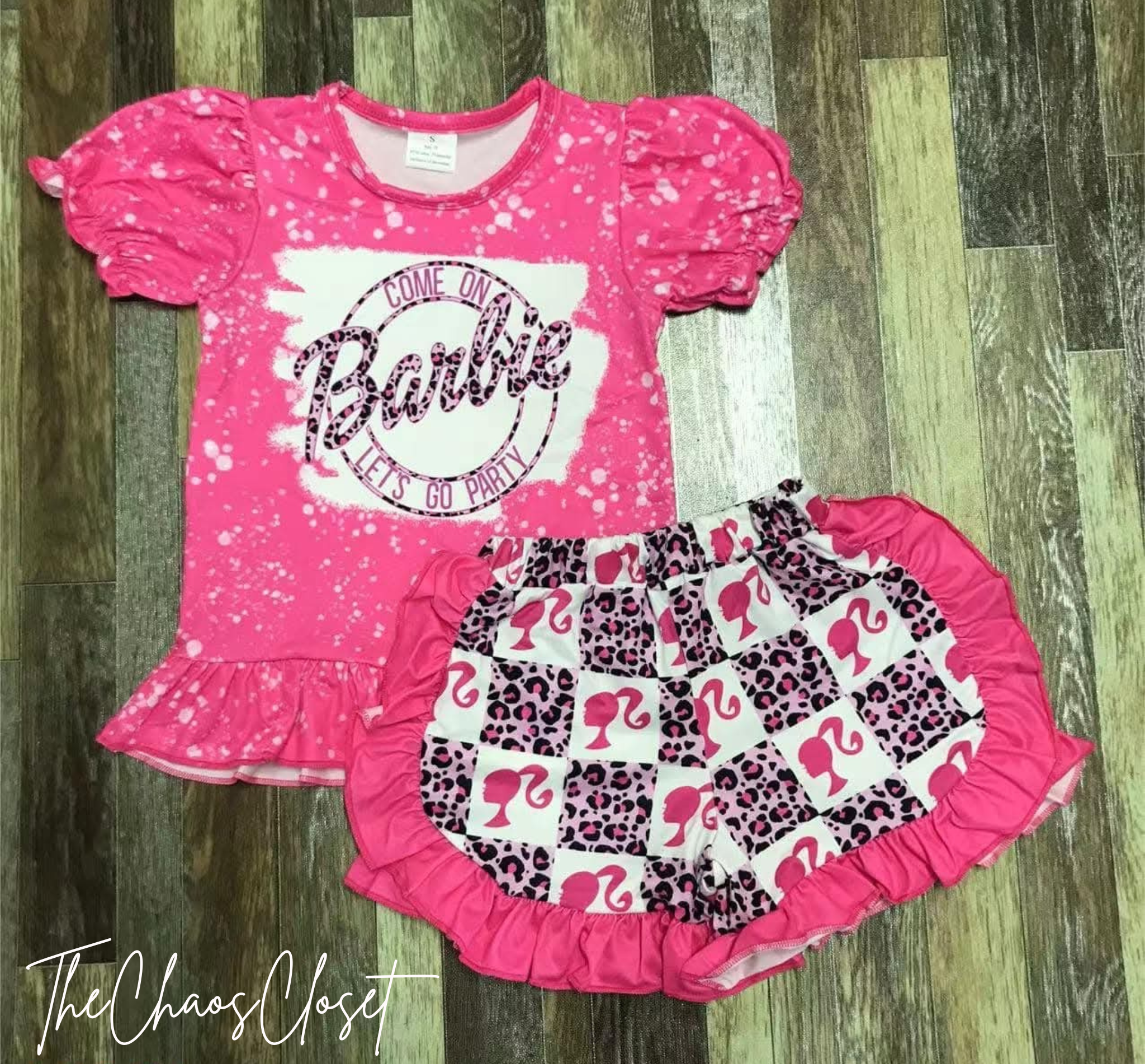 Ba*bie Shorts Set