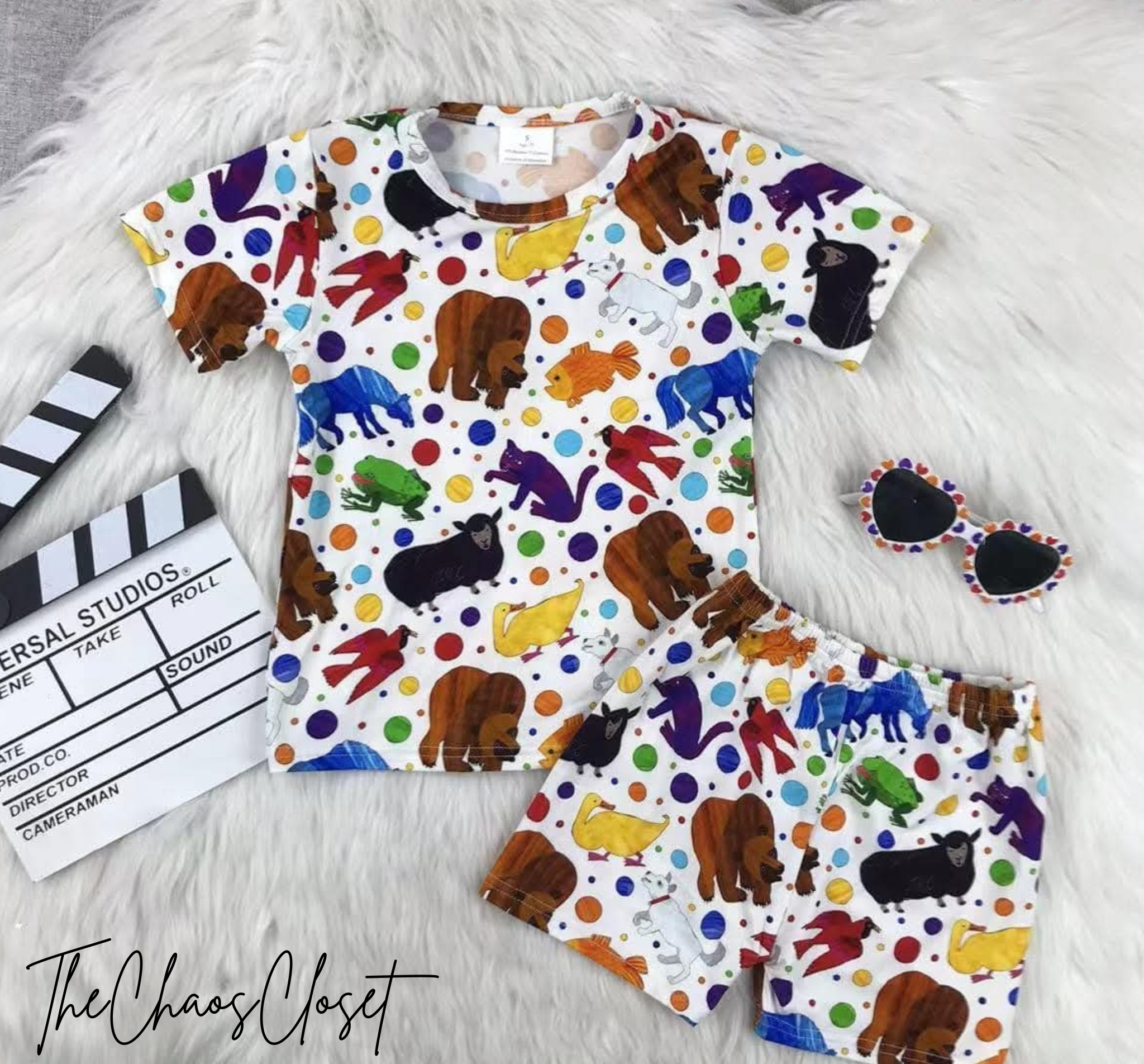 Brown Bear, Brown Bear Shorts Set