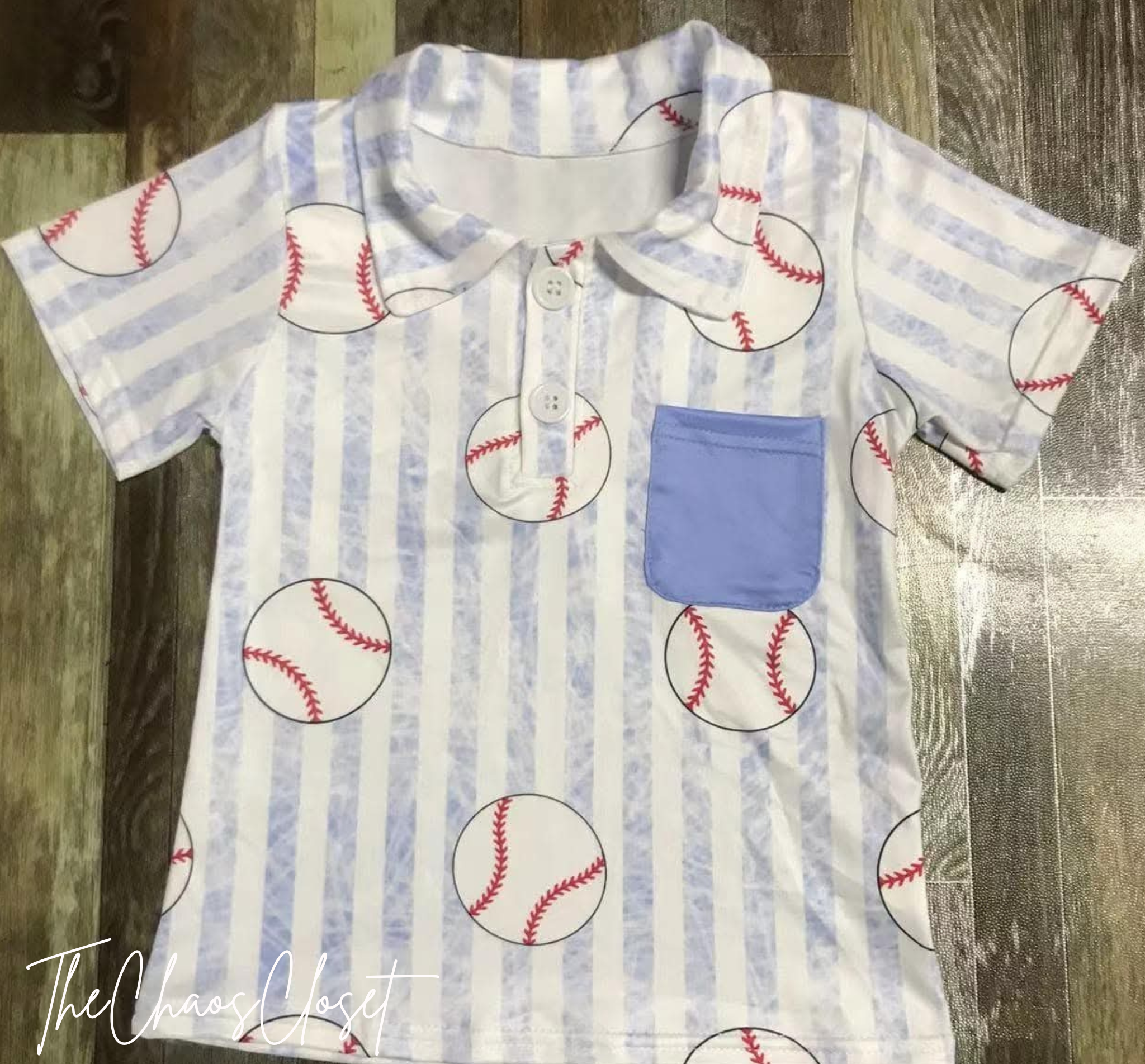Baseball Collared Shirt
