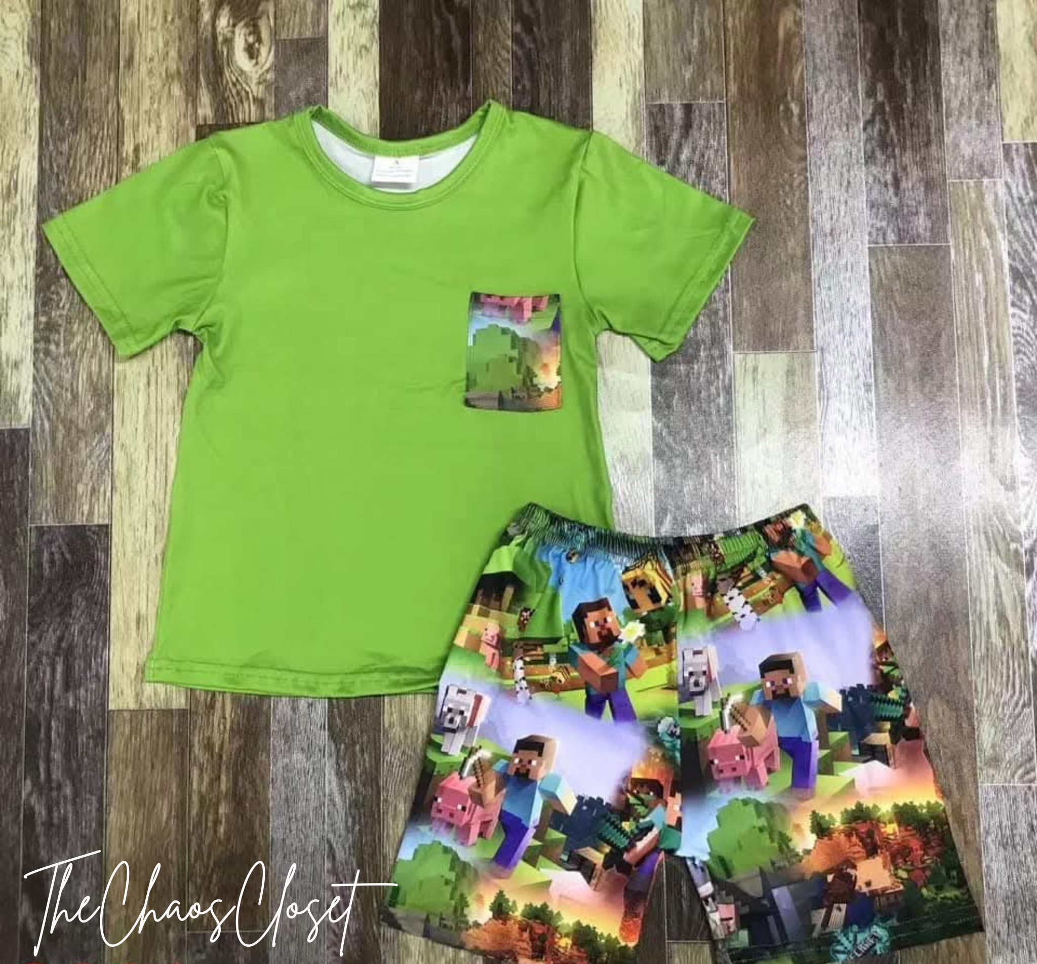 Minecraft Shorts Set