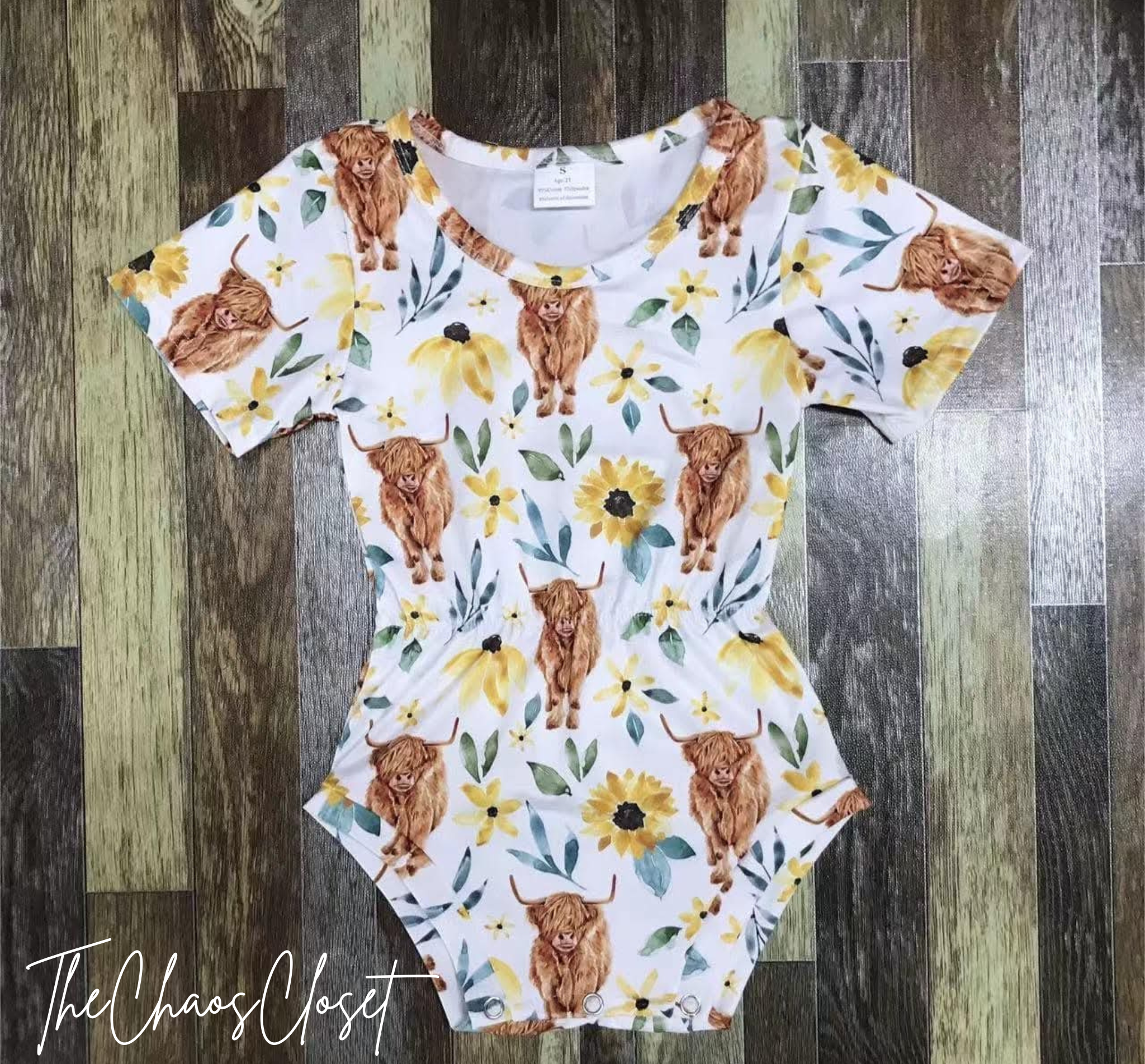 Cows & Sunflower Romper