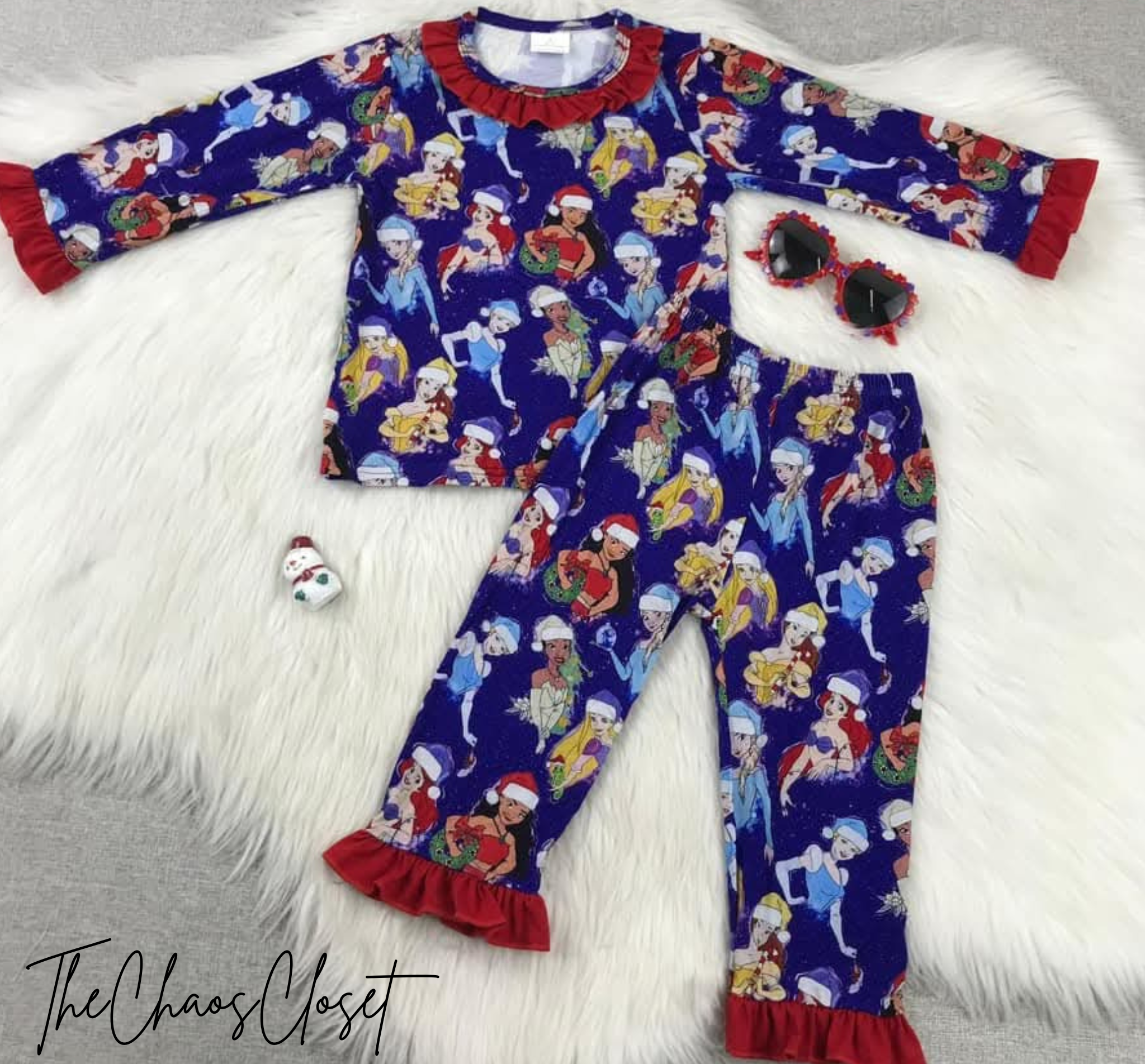 Princess Christmas Pajama Set