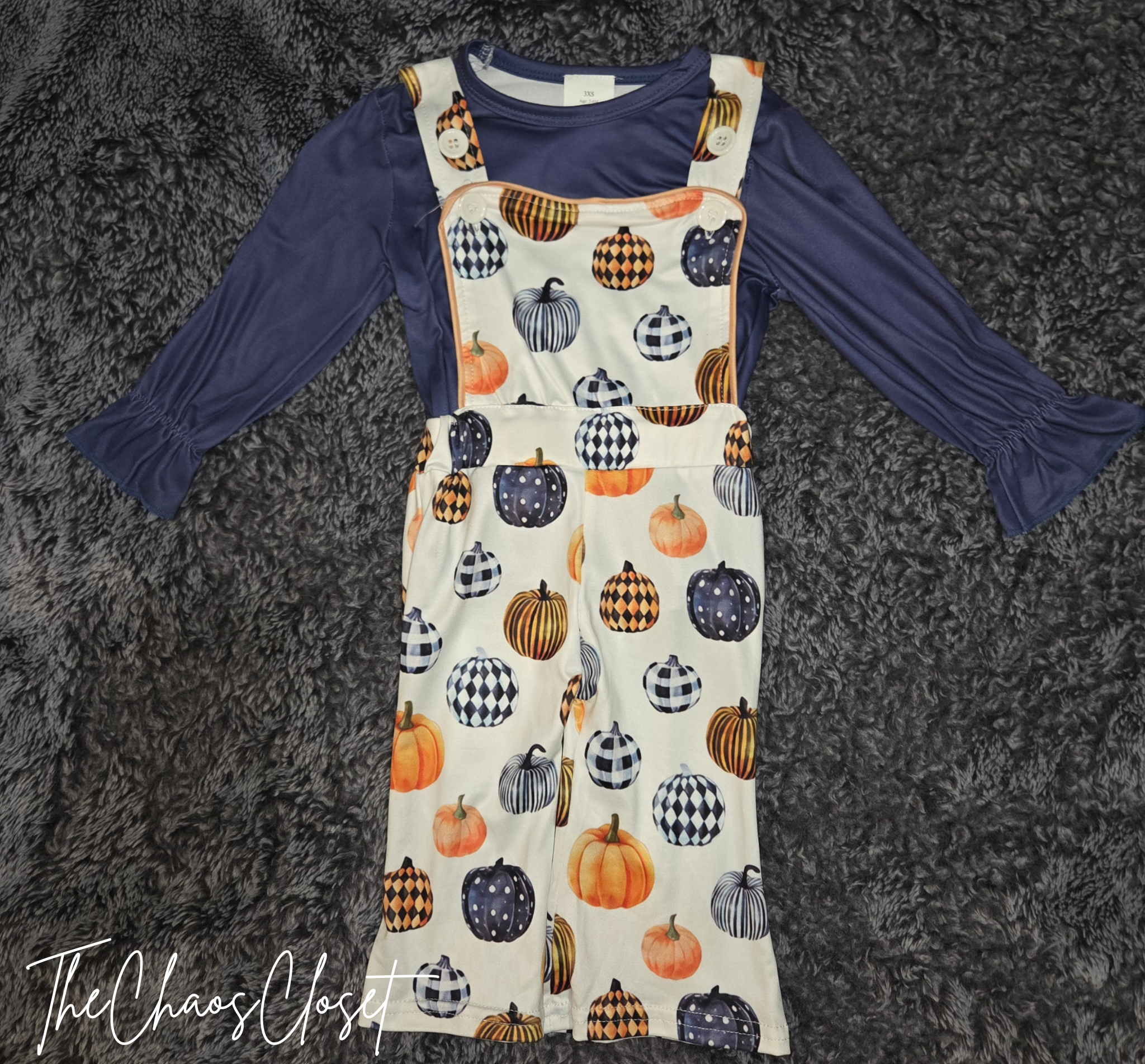 Pumpkin Overall Set