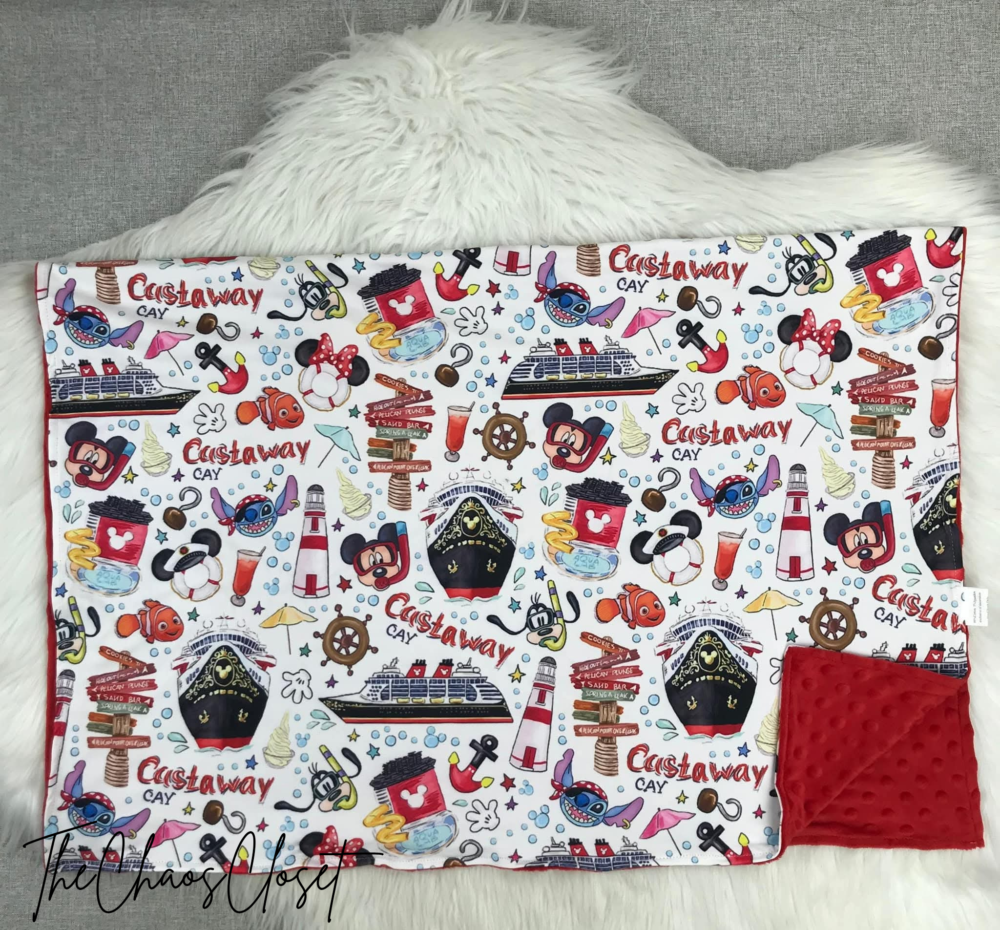 Ahoy Mickey Blanket